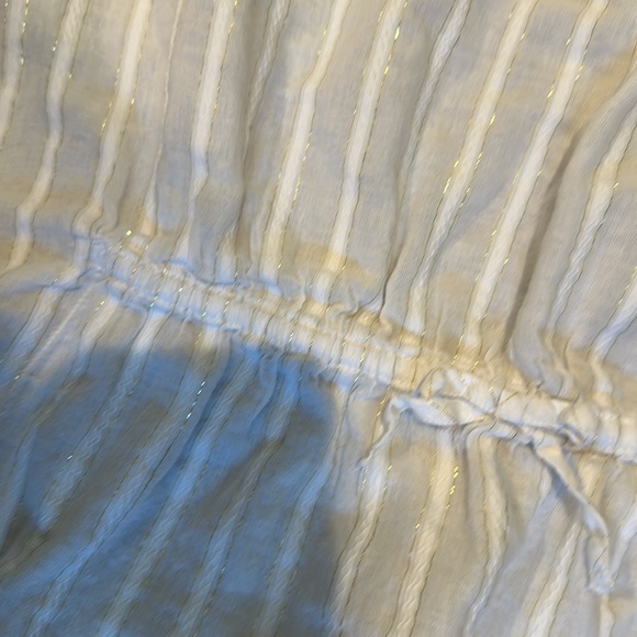 Rachel Zoe Janie and Jack gold and white swim cover up - Picture 2 of 3